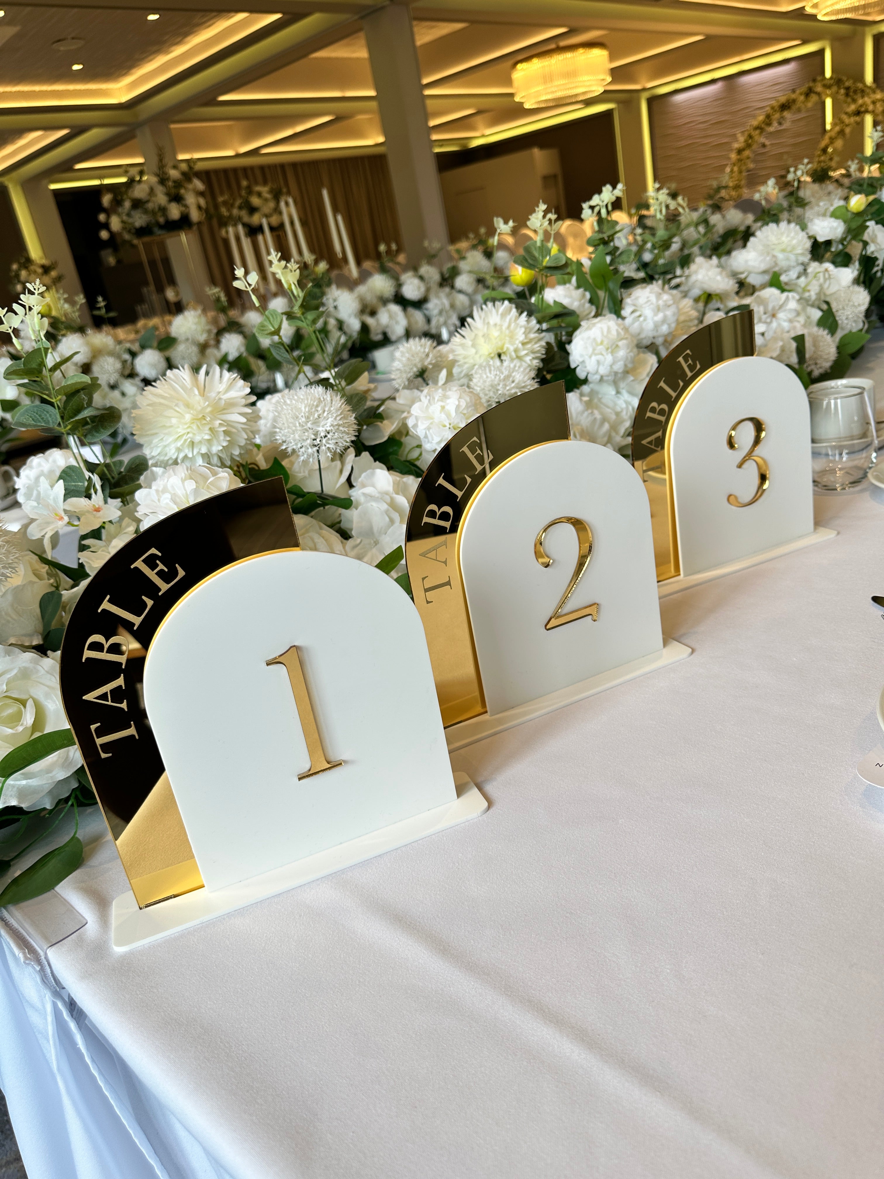 Bolero Table Numbers Bronze (1-5