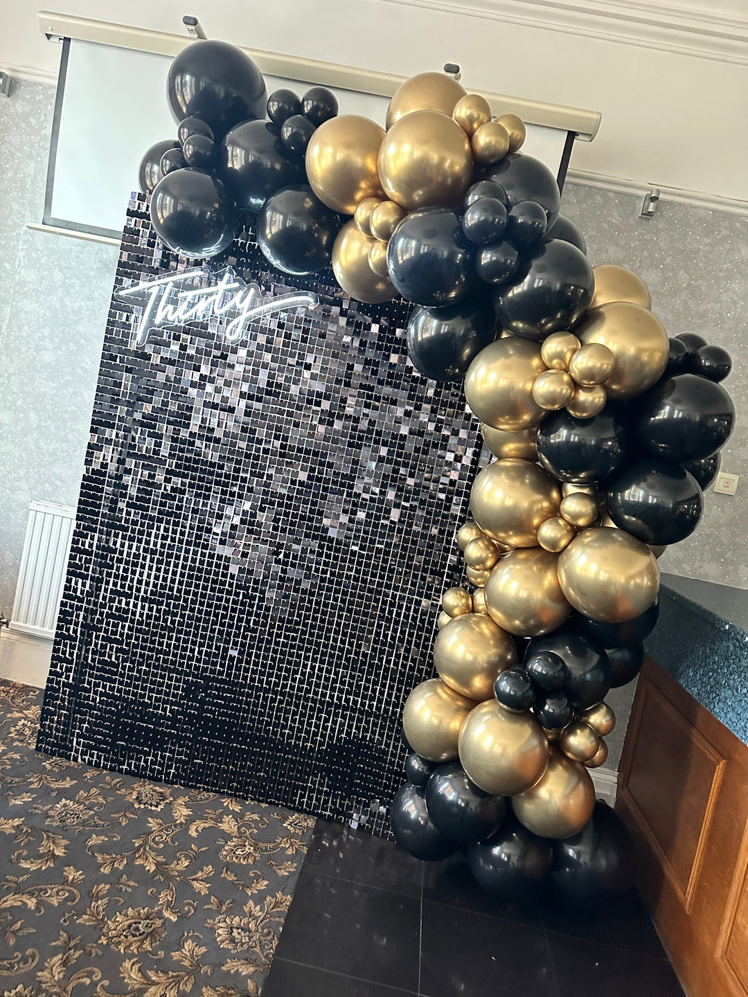 Rental - Black Sequin Wall - Half Size