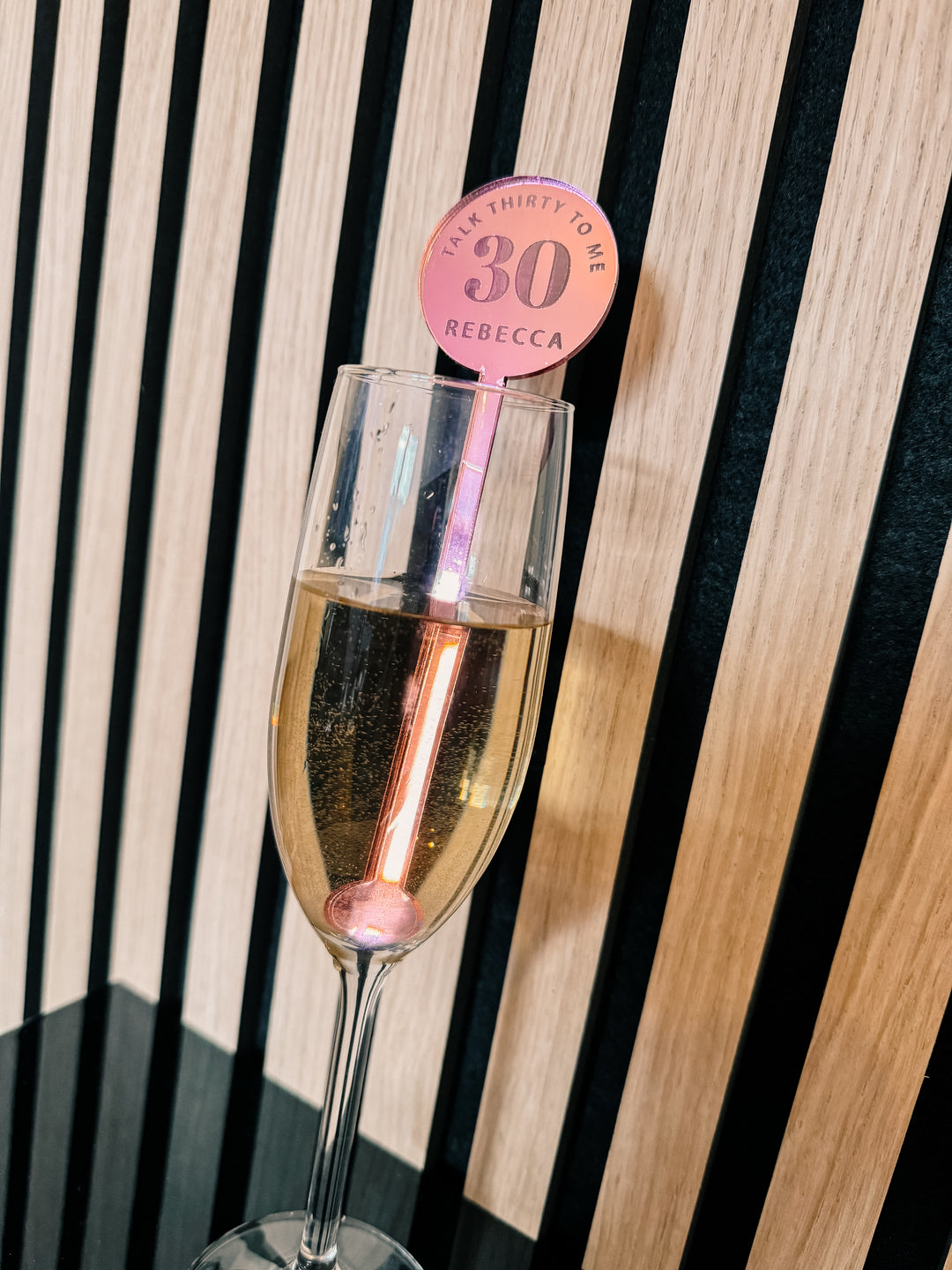 Acrylic Drink Stirrer - Talk Thirty To Me