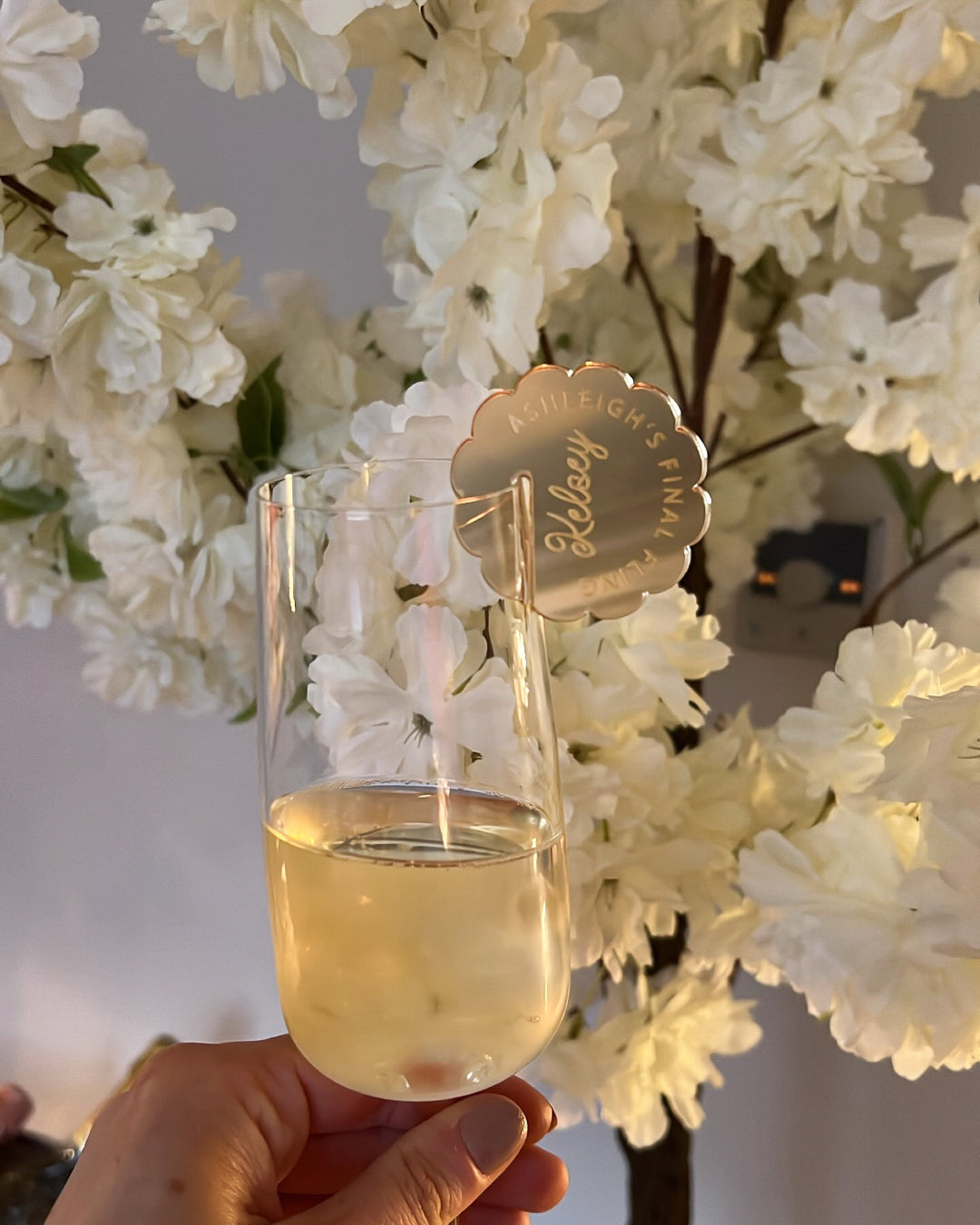 Acrylic Drink Charm - Flower