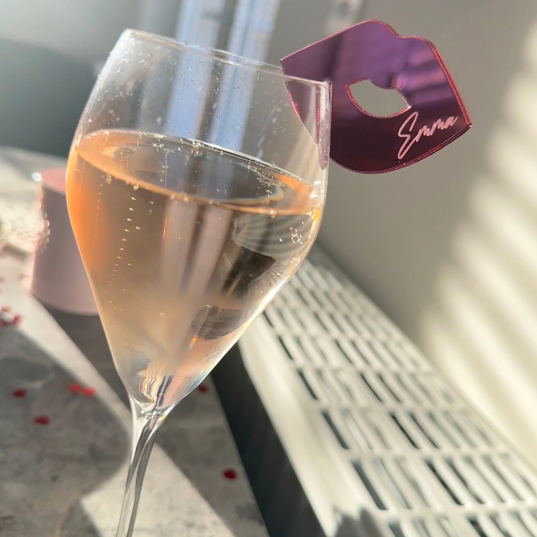 Acrylic Drink Charm - Lips