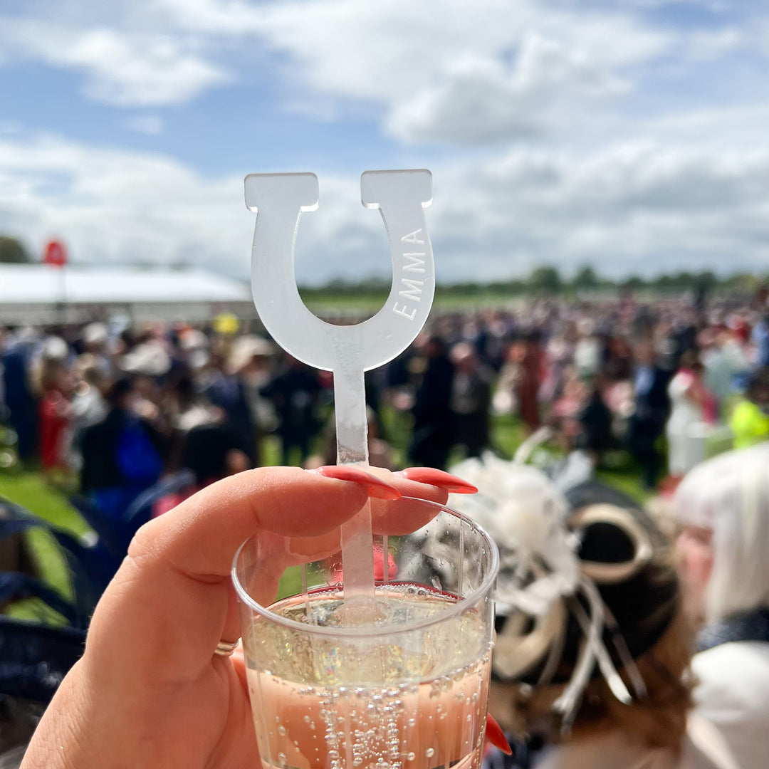 Acrylic Drinks Stirrer - Horseshoe