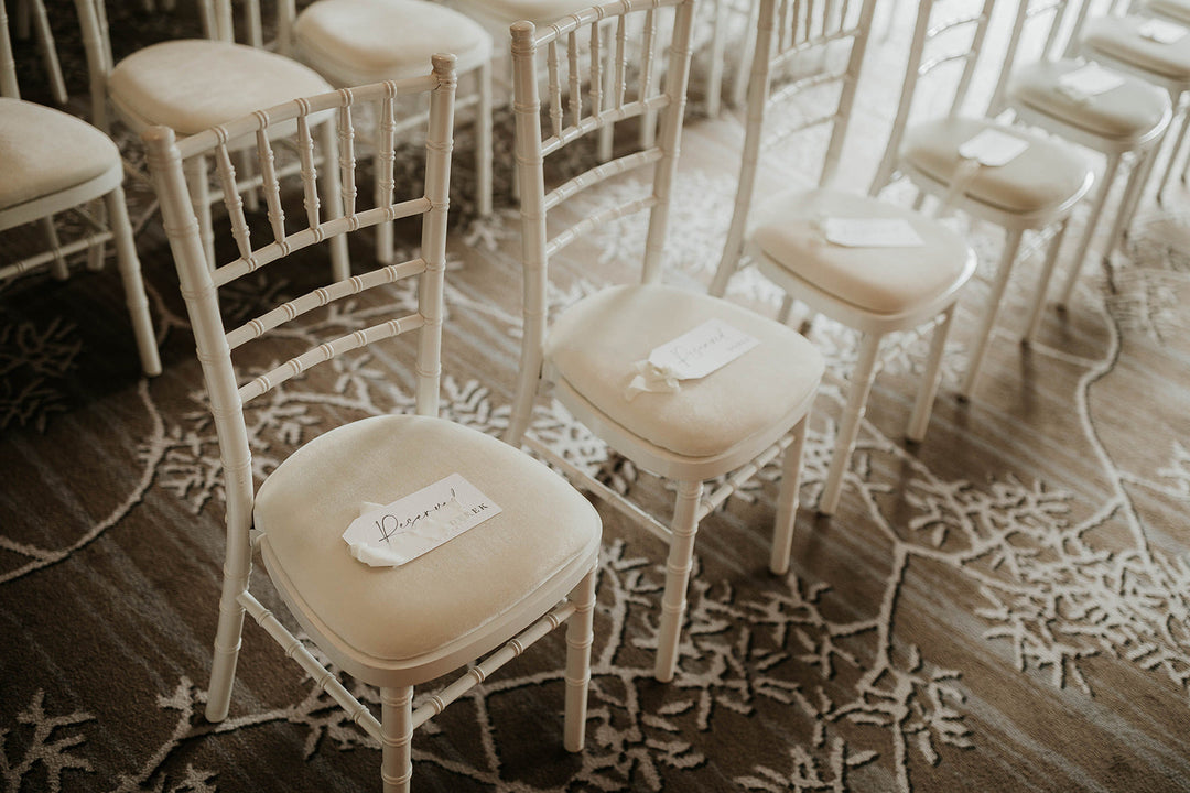 Chiavari Chairs & Chiffon Drops