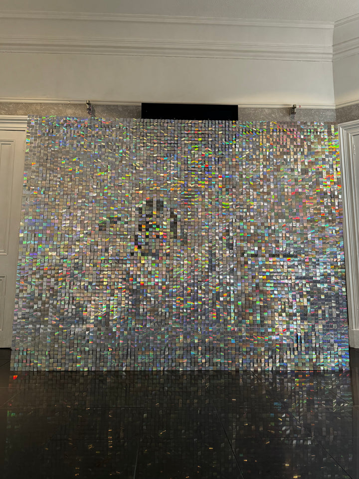 Rental - Iridescent Silver Sequin Wall