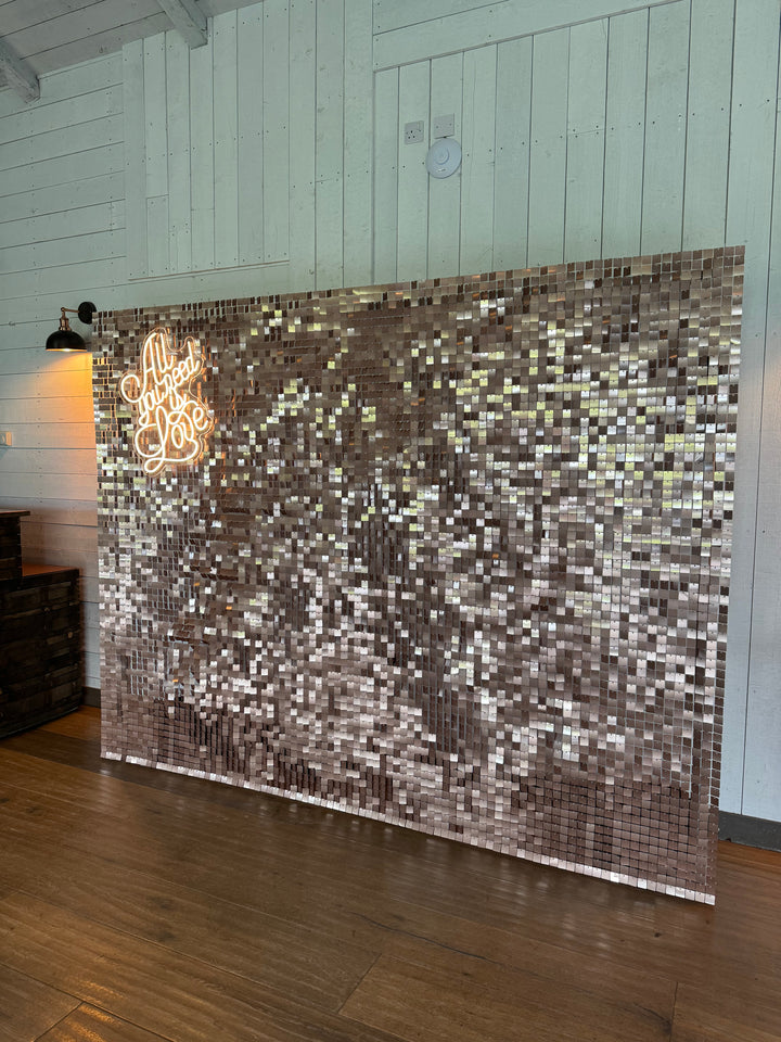 Rental - Mocha Sequin Wall