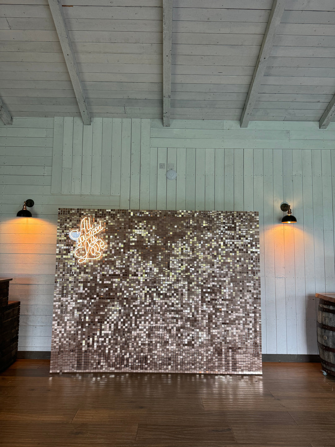 Rental - Mocha Sequin Wall