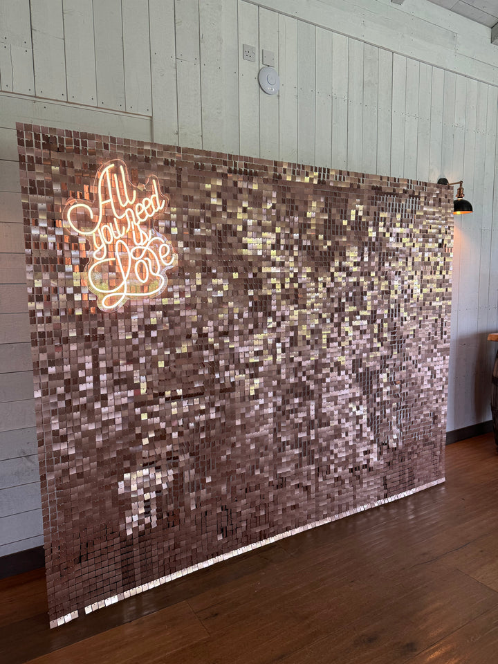 Rental - Mocha Sequin Wall