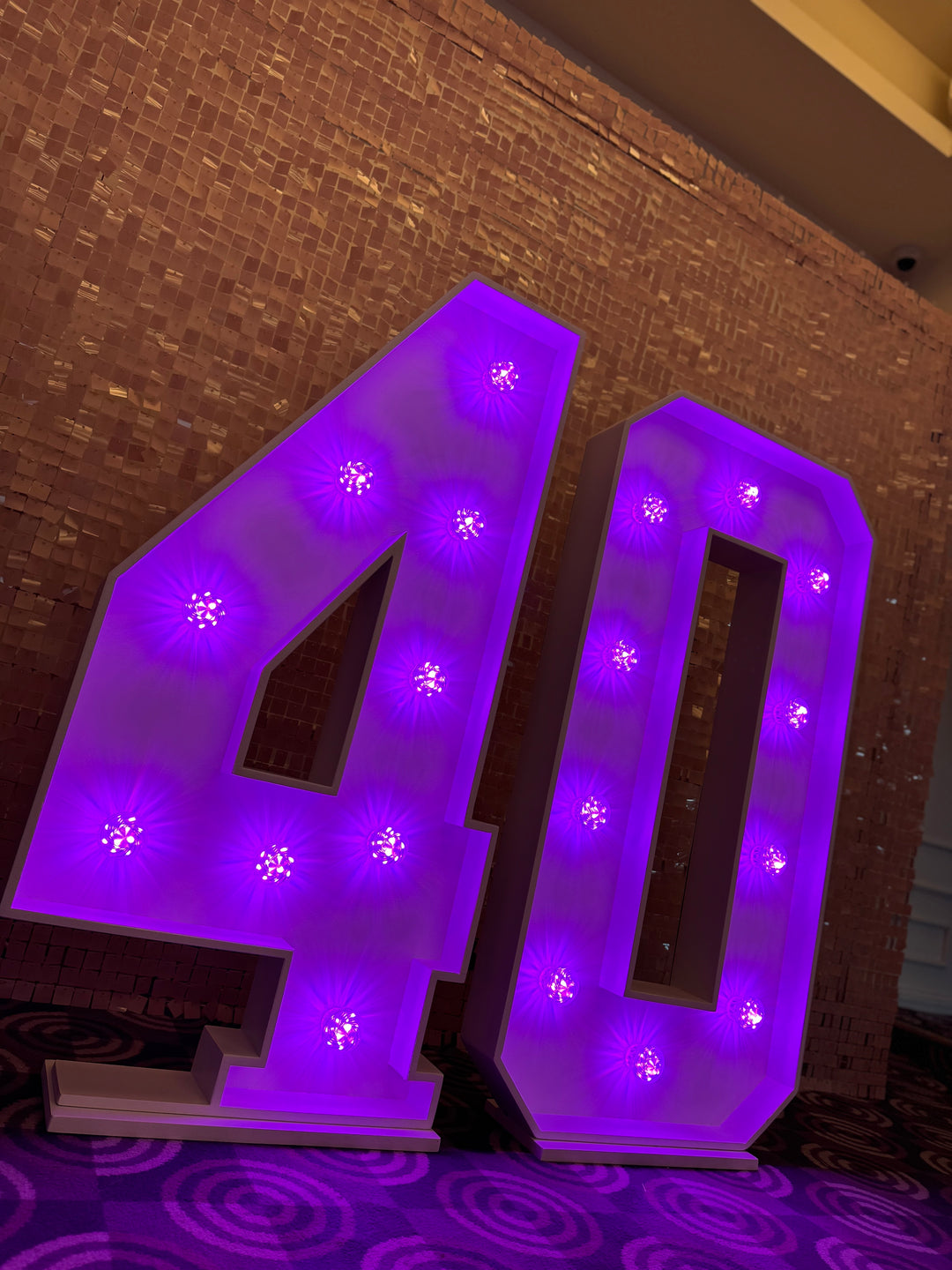4FT Colour Changing Number - Pair