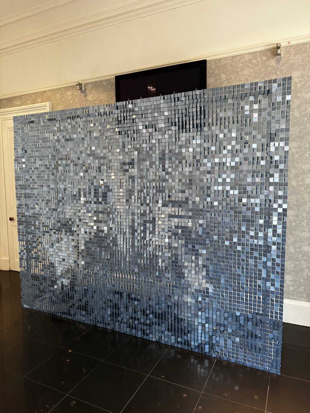 Rental - Powder Blue Sequin Wall