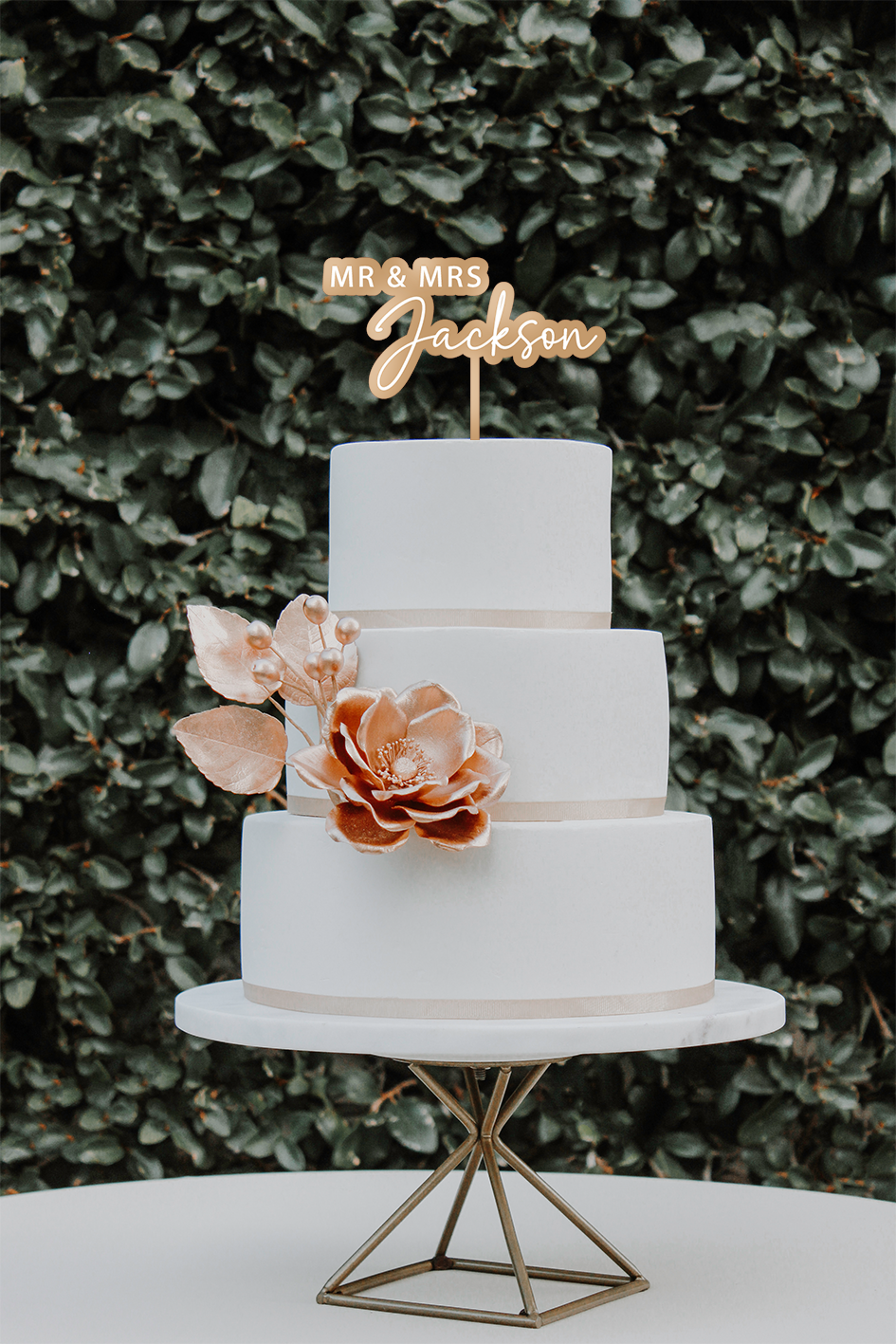 Acrylic 3D Double Backed Cake Topper - Style 3