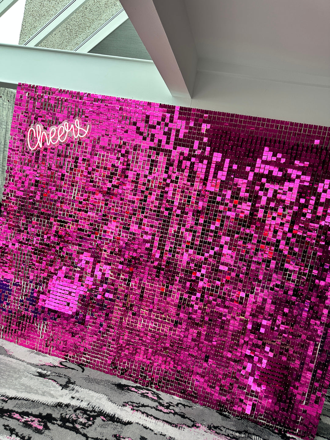 Rental - Hot Pink Sequin Wall