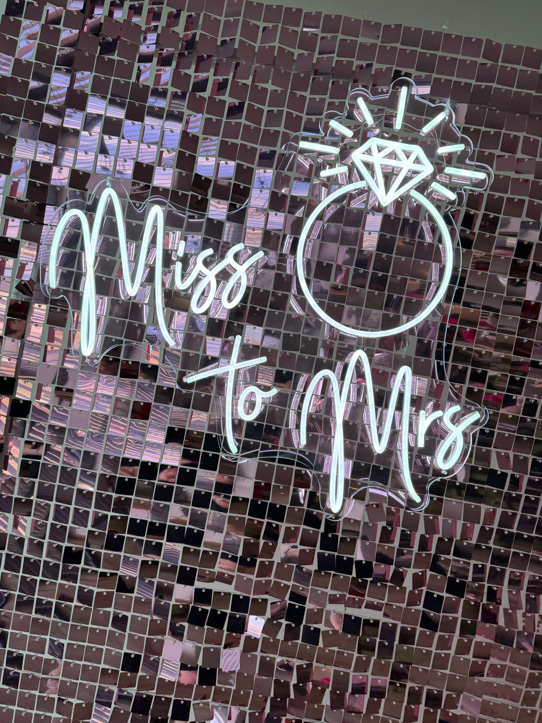 Rental - Neon Sign - Miss to MRS - Ring Design