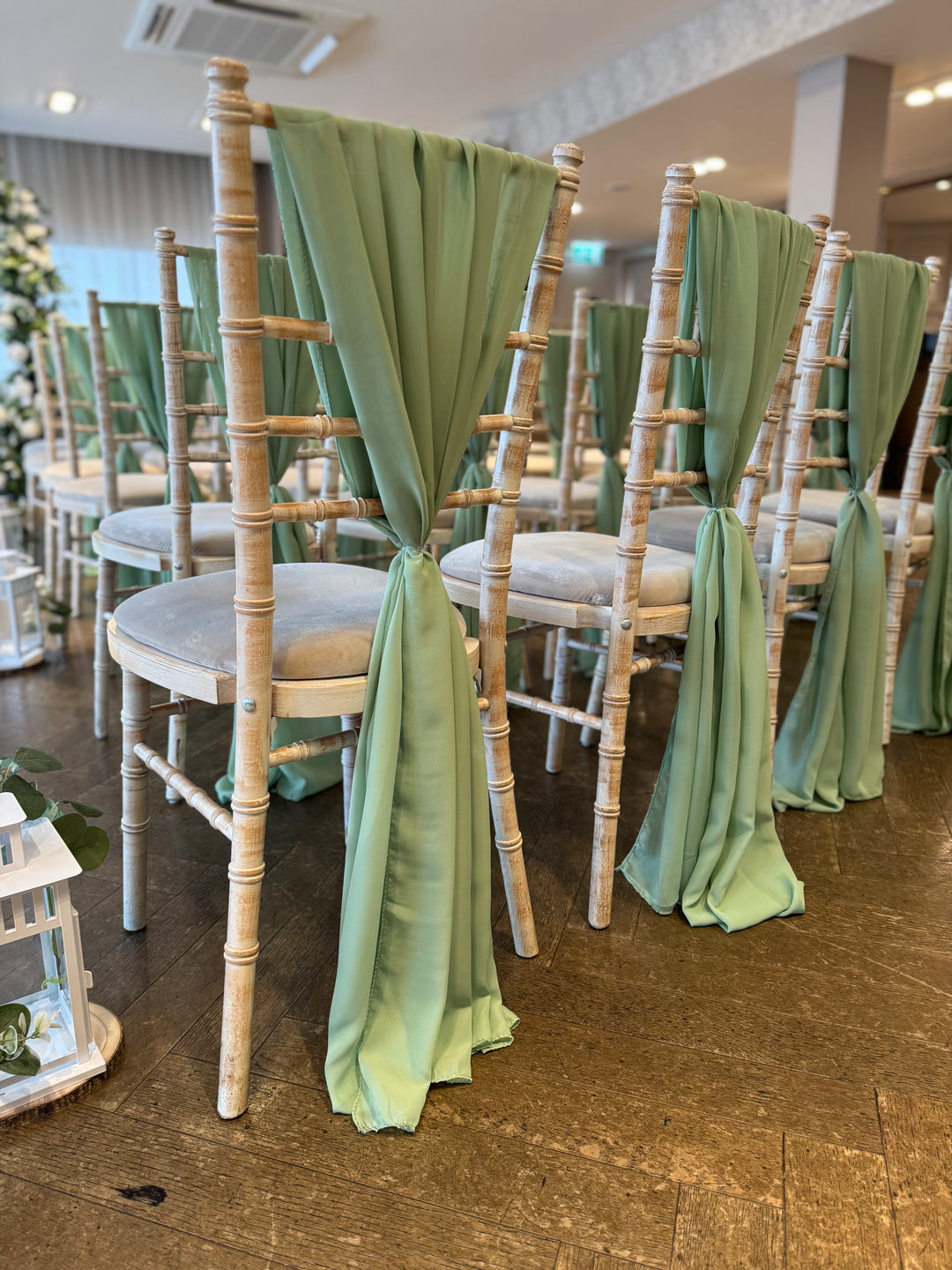 Rental - Chiffon Vertical Drop - Sage