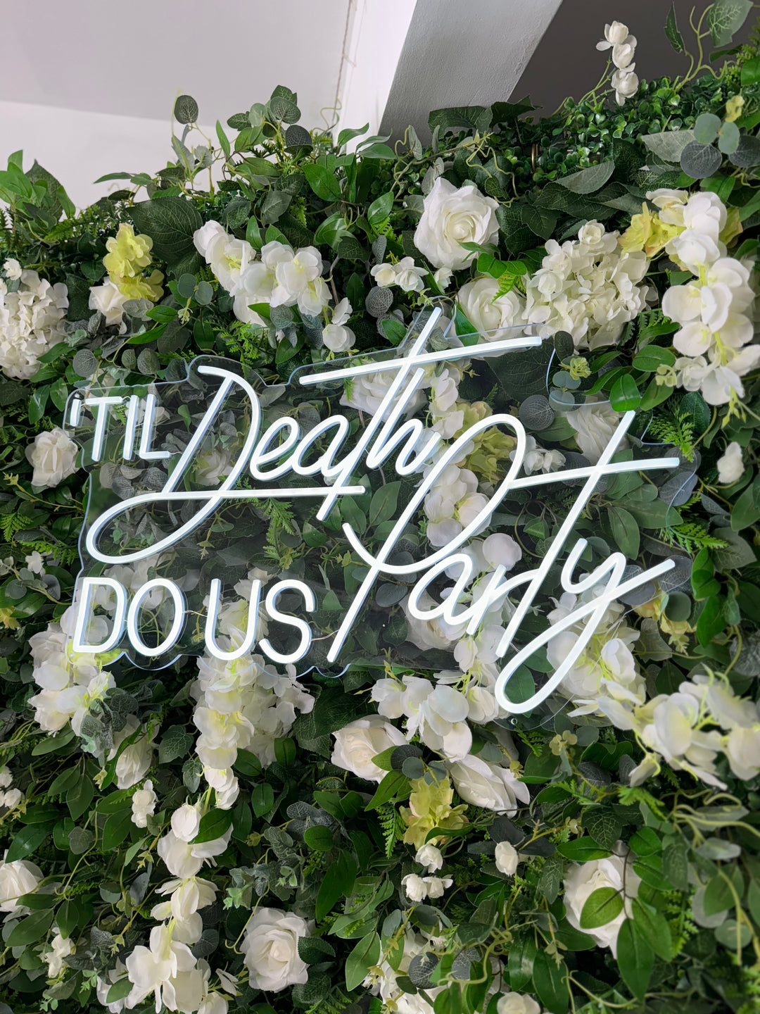 Rental - Neon Sign - 'Til Death Do Us Party