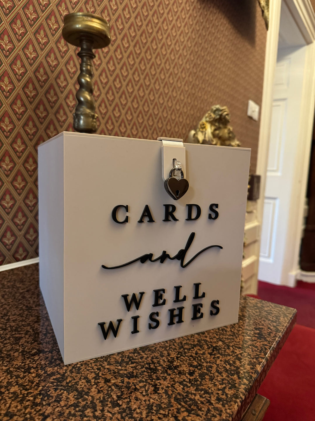 Rental - Acrylic Card Box - Nude & Black