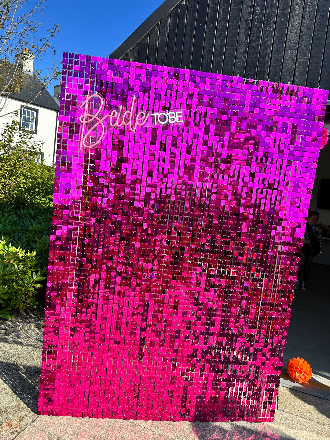 Rental - Hot Pink Sequin Wall - Half Size