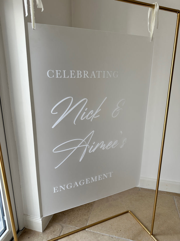 A1 - Laser Engraved Engagement Sign