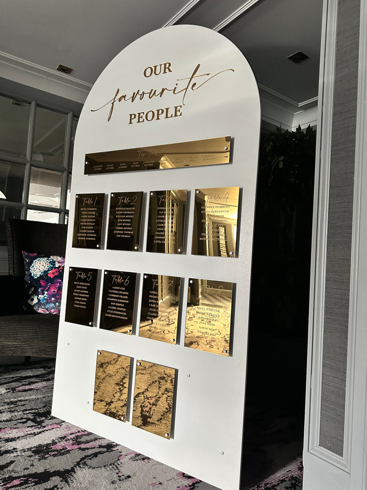 Deluxe Statement Table Plan - Style 1