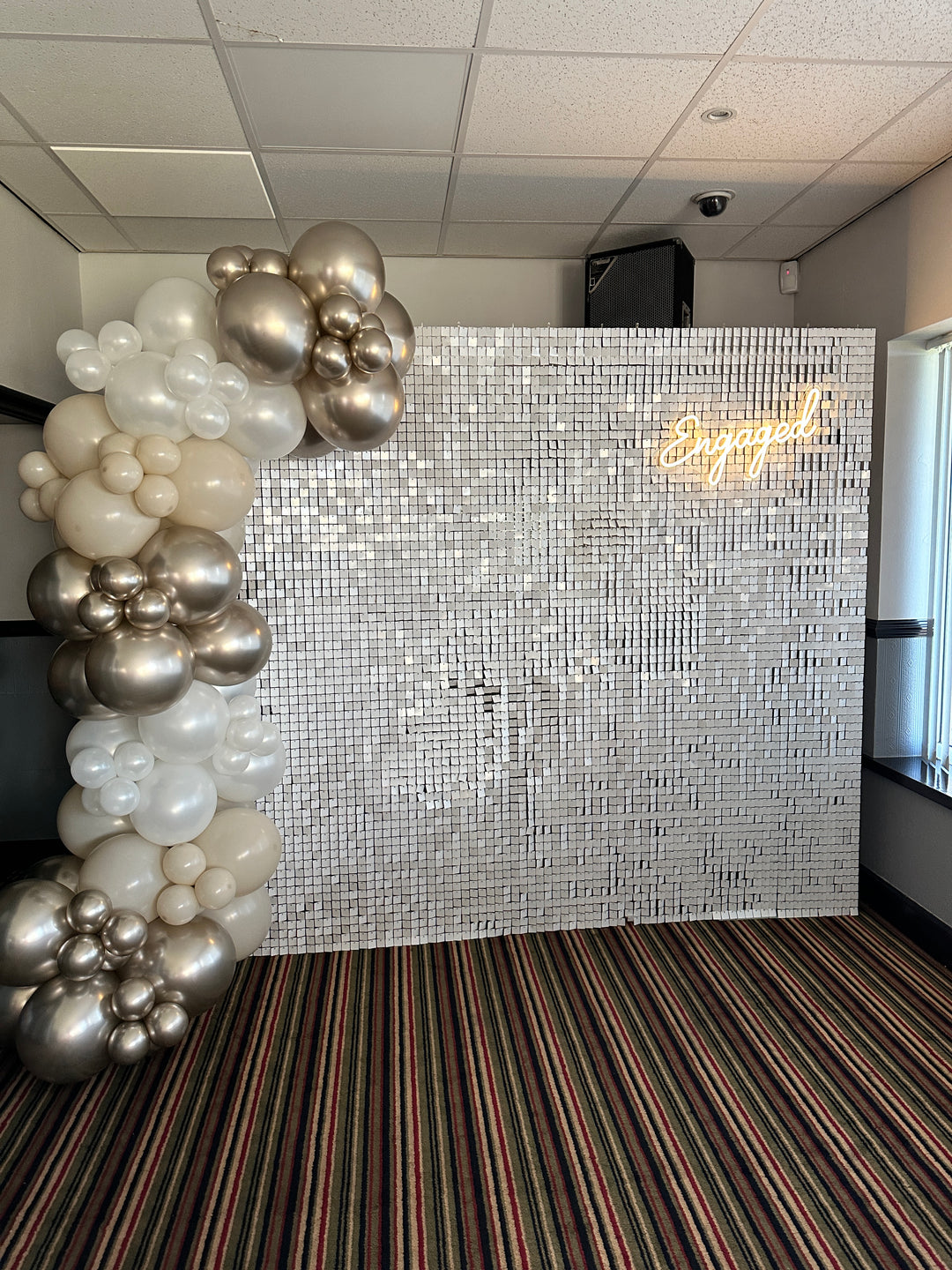 Rental - White Sequin Wall