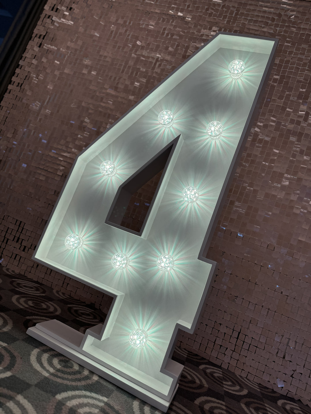 4FT Colour Changing Number - Individual Number