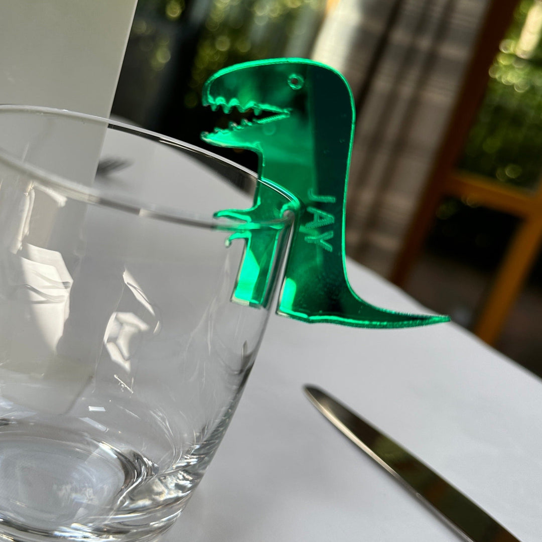 Acrylic Drink Charm - Dinosaur