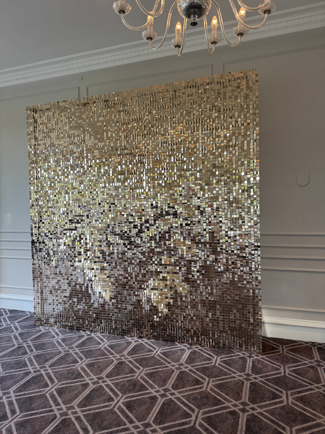 Rental - Mirror Gold Sequin Wall - XL Size