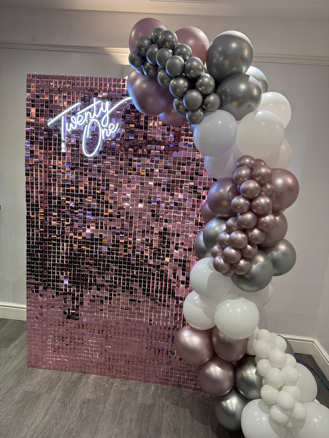 Rental - Mirror Pink Sequin Wall - Half Size