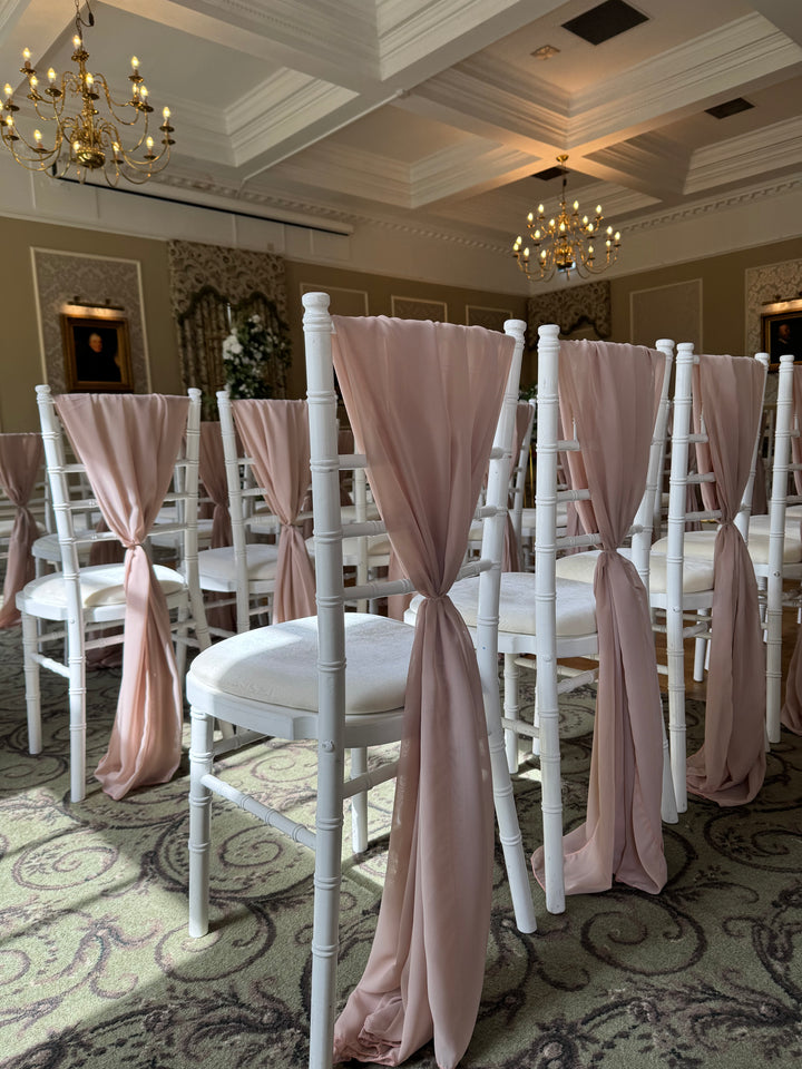 Rental - Chiffon Vertical Drop - Nude