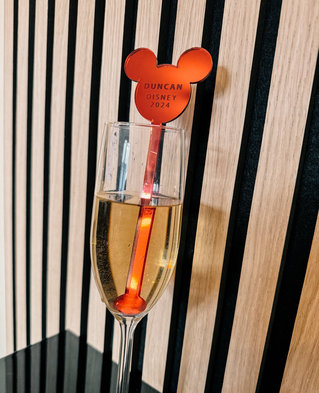 Acrylic Drink Stirrer - Mouse Ears