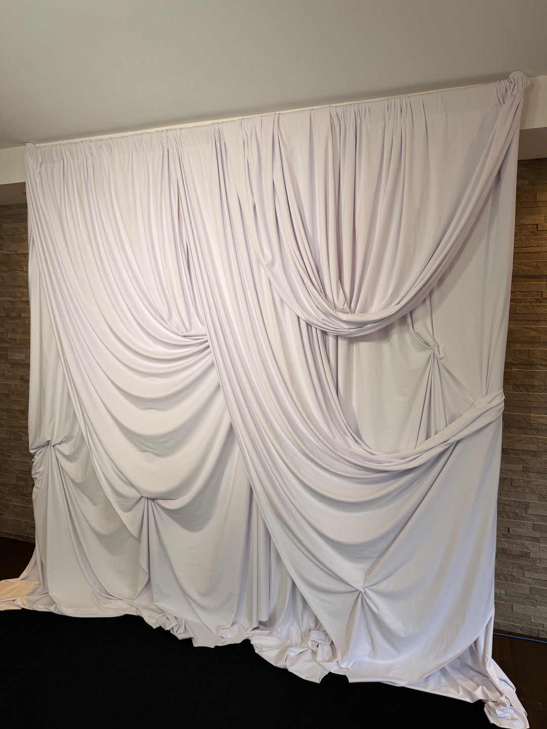 Rental - Draped Photo Backdrop - White