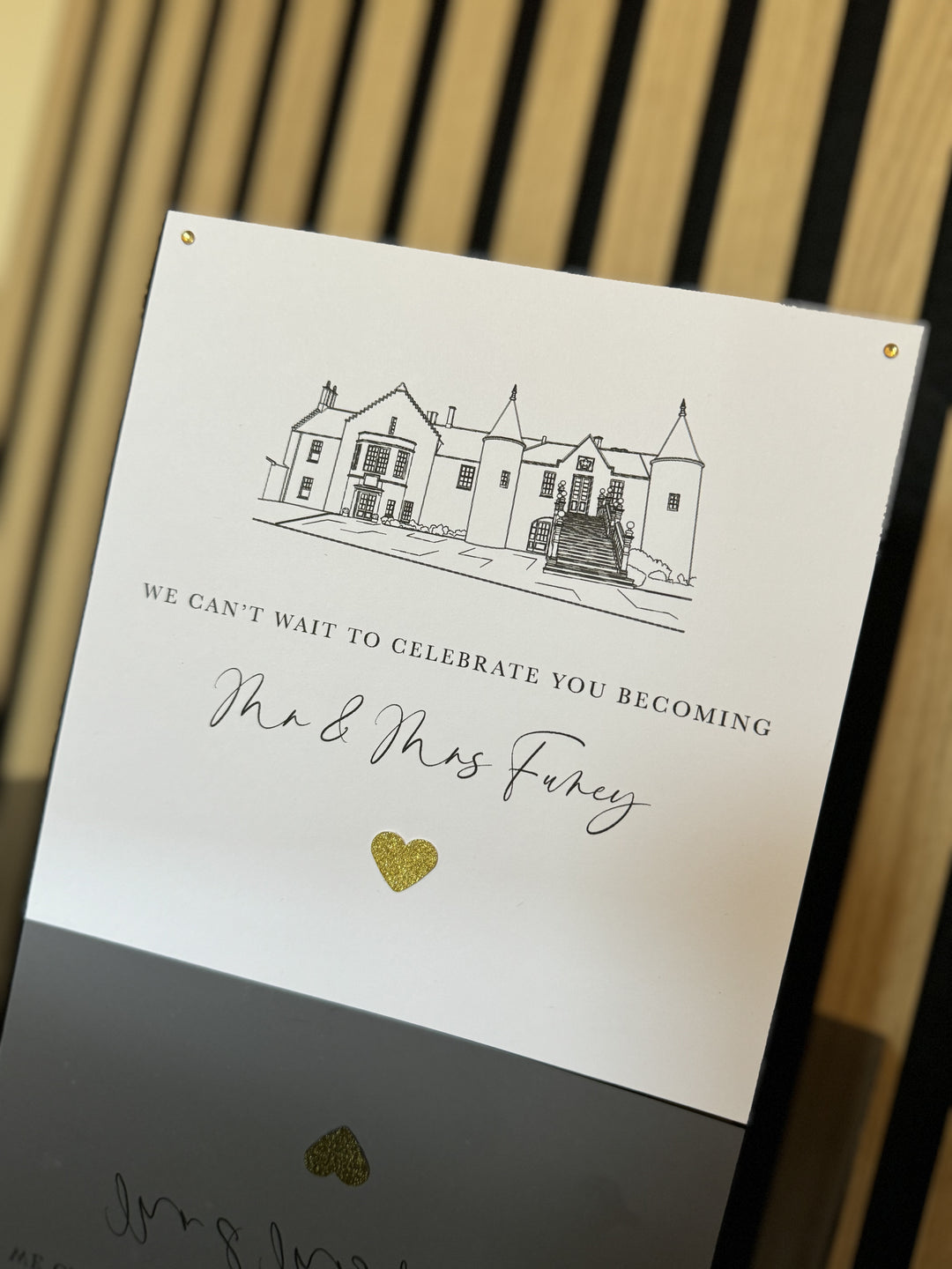 Meldrum House Illustration - Wedding Card