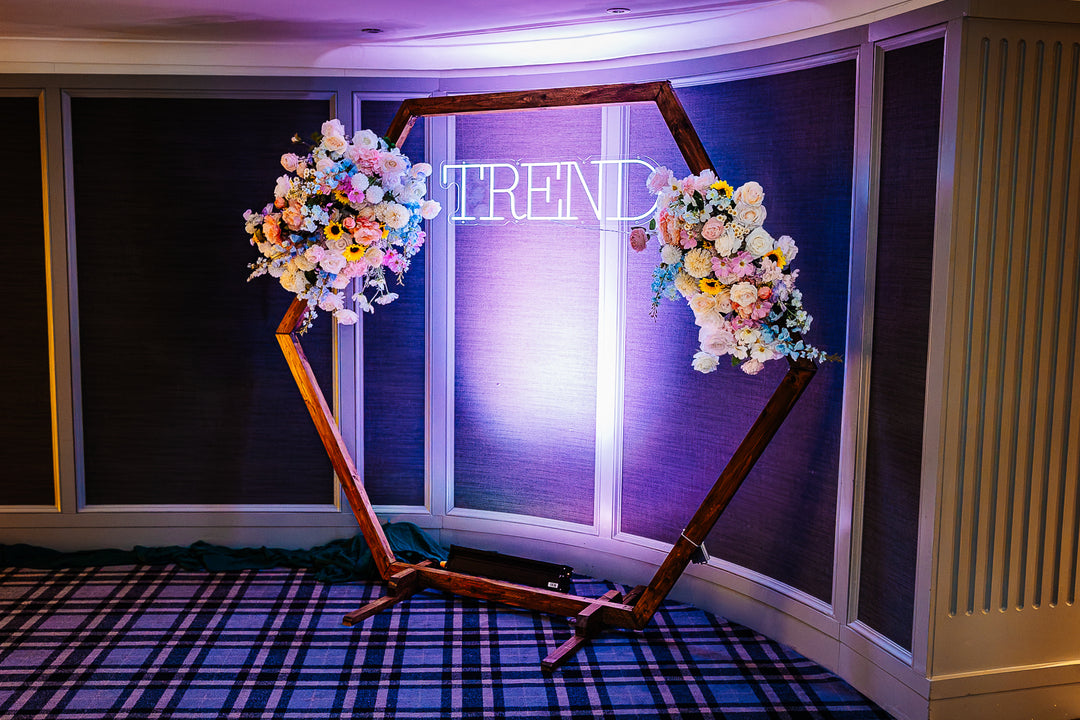 Rental - Rustic Hexagon Arch with Attachments
