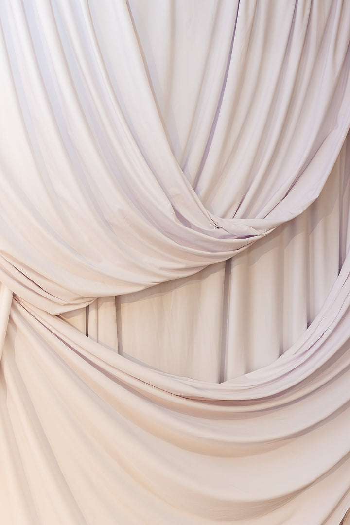 Rental - 12m x 3m Dramatic Draped White Backdrop