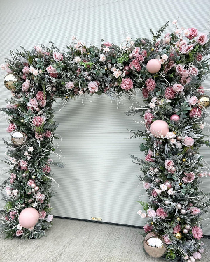 Rental - 'Eve' Pink Christmas Arch