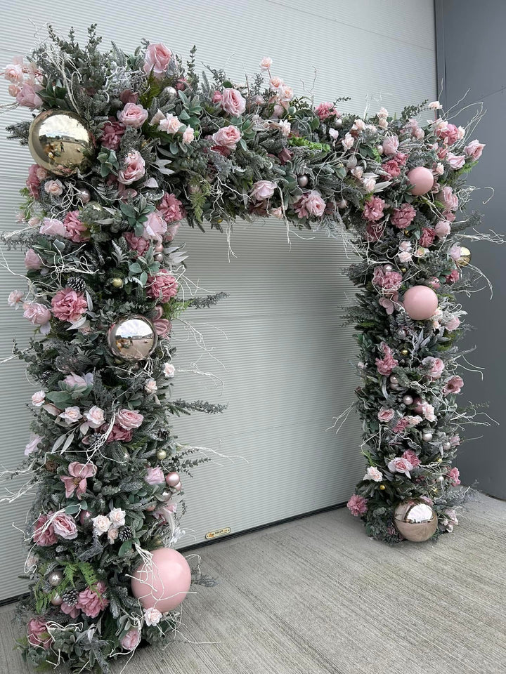 Rental - 'Eve' Pink Christmas Arch