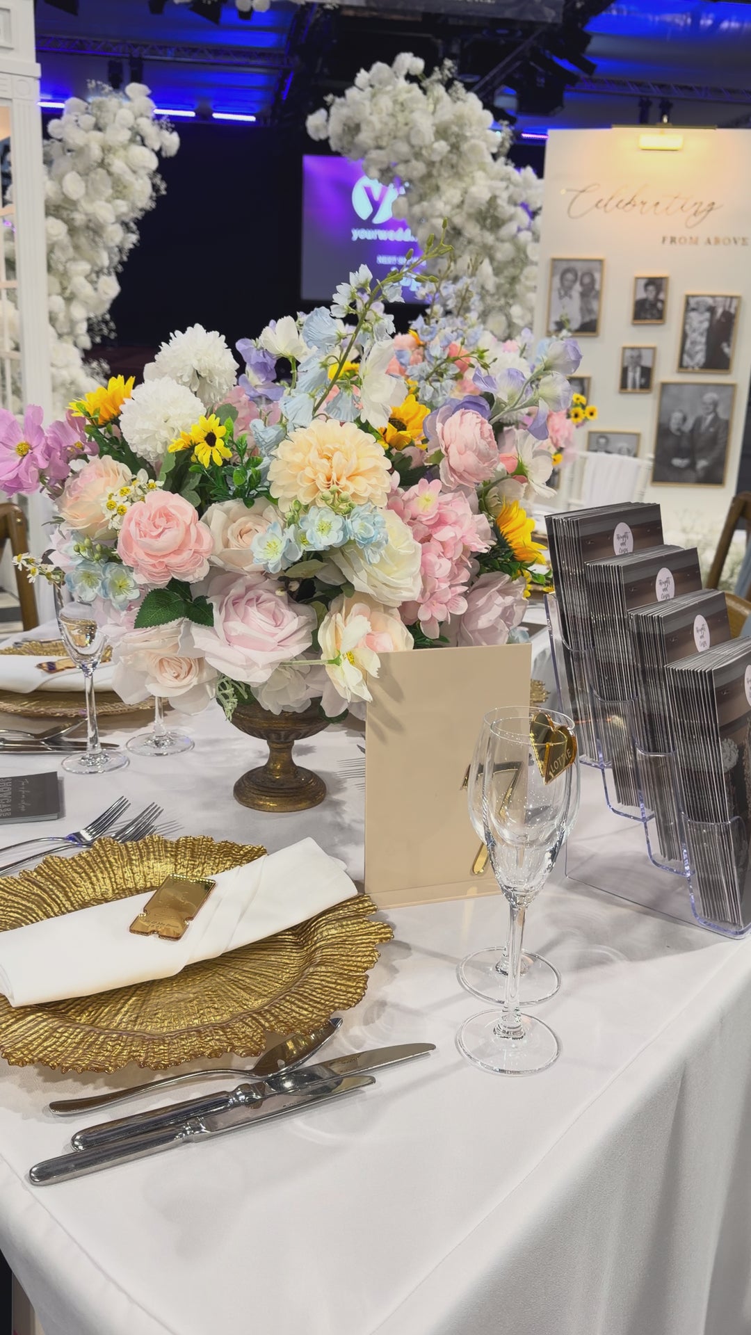 Rental - 'Imogen' Low Bowl Centrepiece