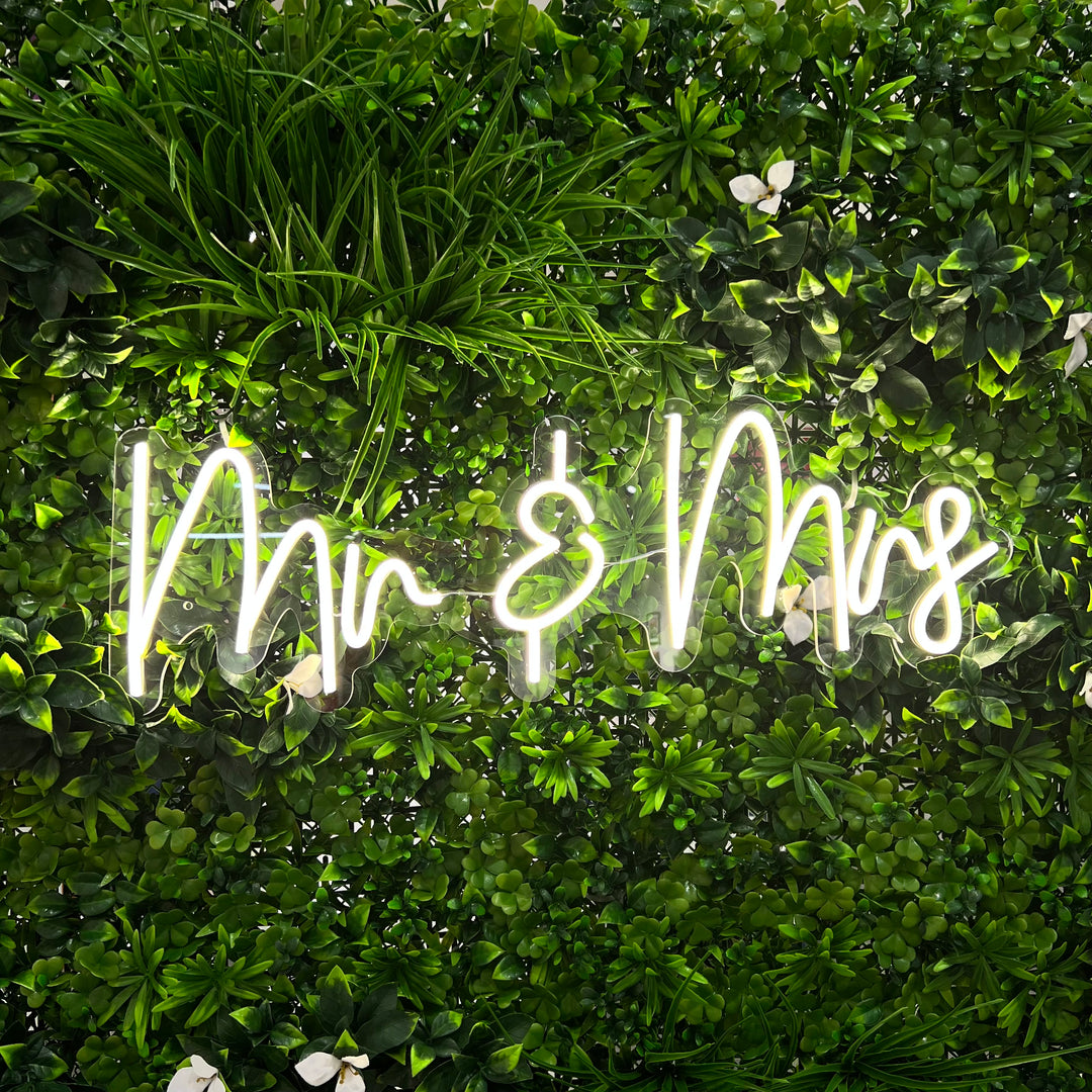 Rental - Neon Sign - Mr & Mrs