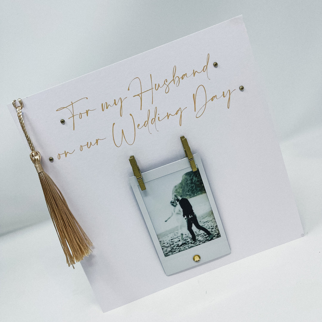 Tassel Wedding Day Husband / Wife - Polaroid Card