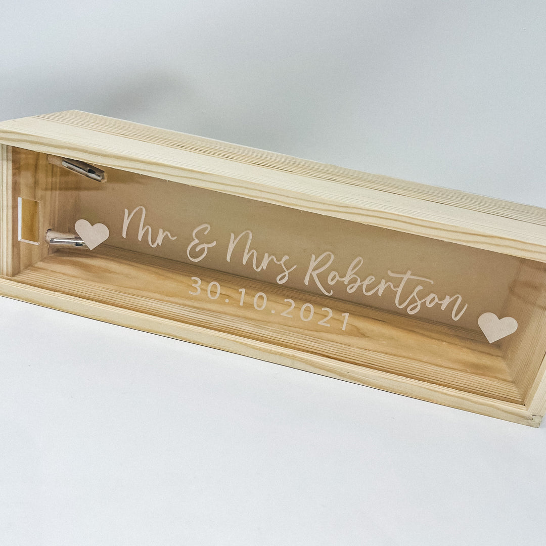 Personalised Bottle Box - Wedding Gift