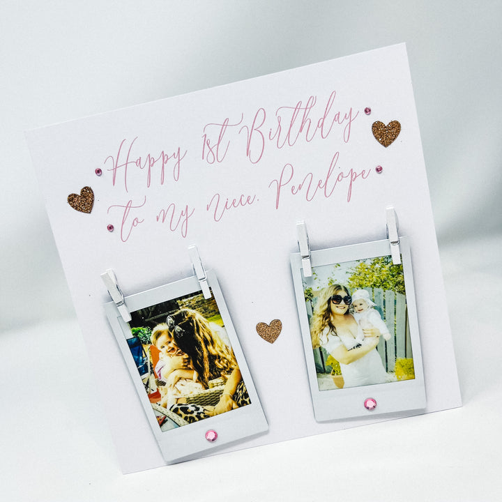 Happy Birthday Card - Double Polaroid