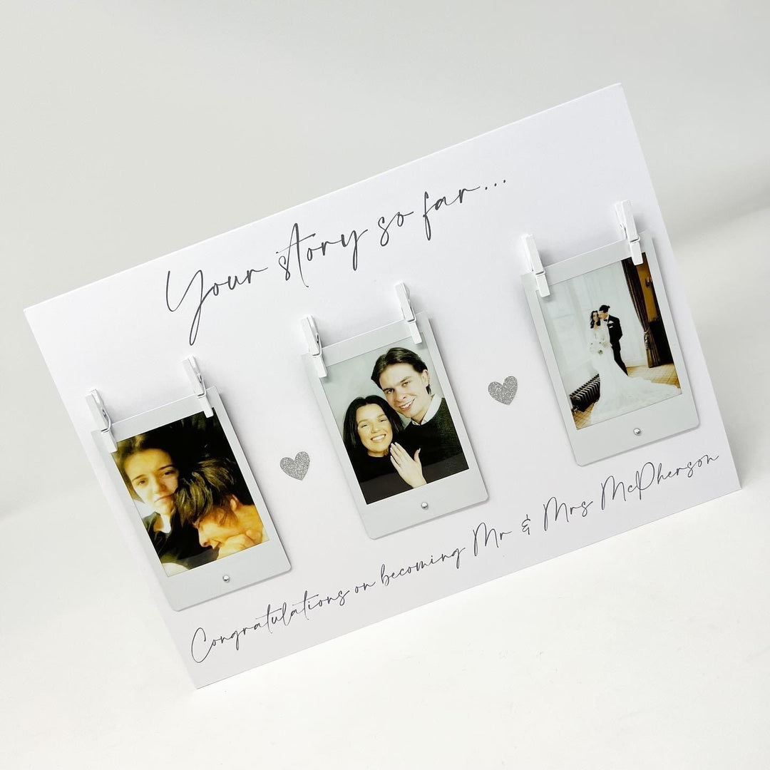 Wedding Card - Triple Polaroid