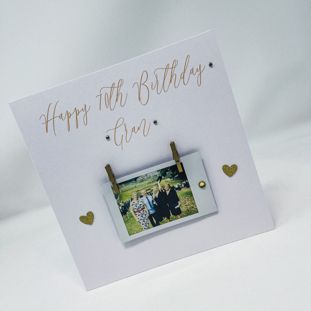 Happy Birthday Card - Single Polaroid