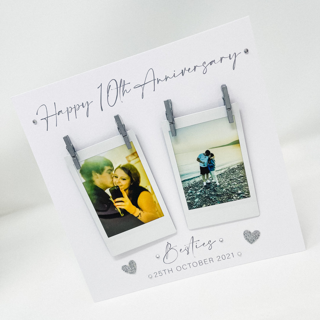 Anniversary Card - Double Polaroid