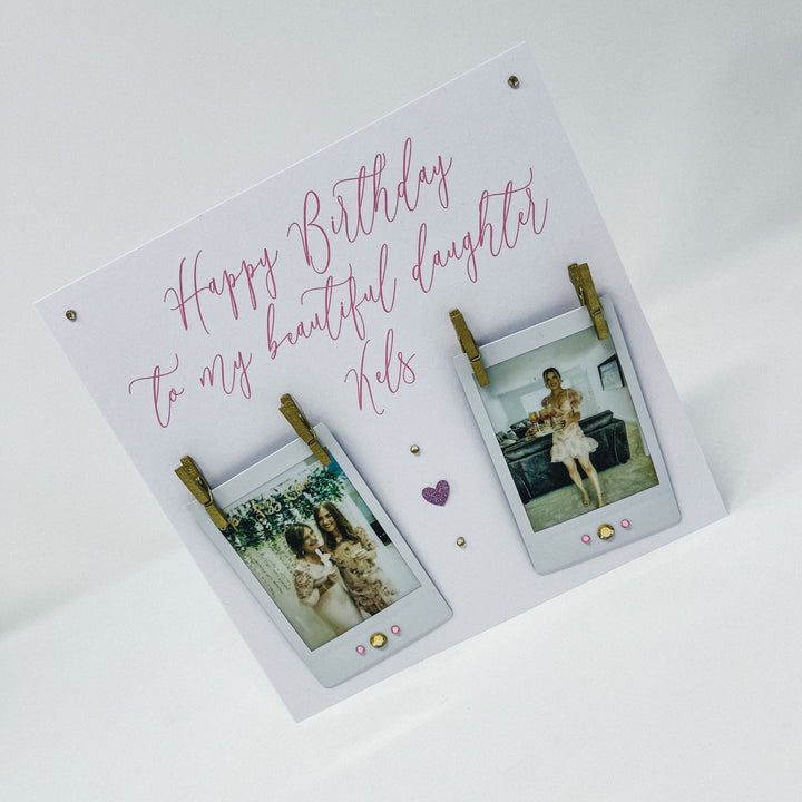 Happy Birthday Card - Double Polaroid