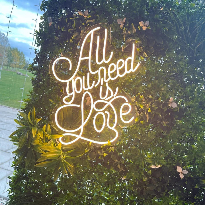 Rental - Neon Sign - All You Need is Love Warm White