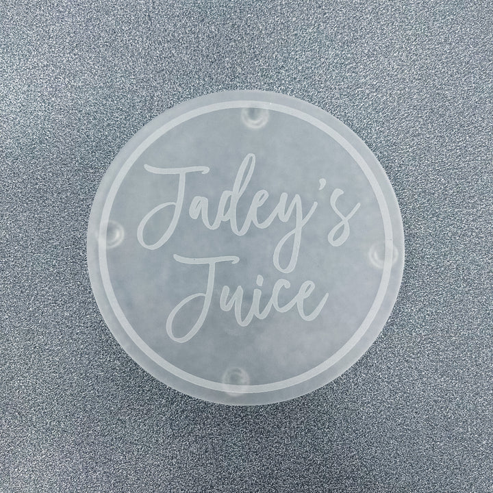 Personalised Drink - Laser Engraved Circle Coaster
