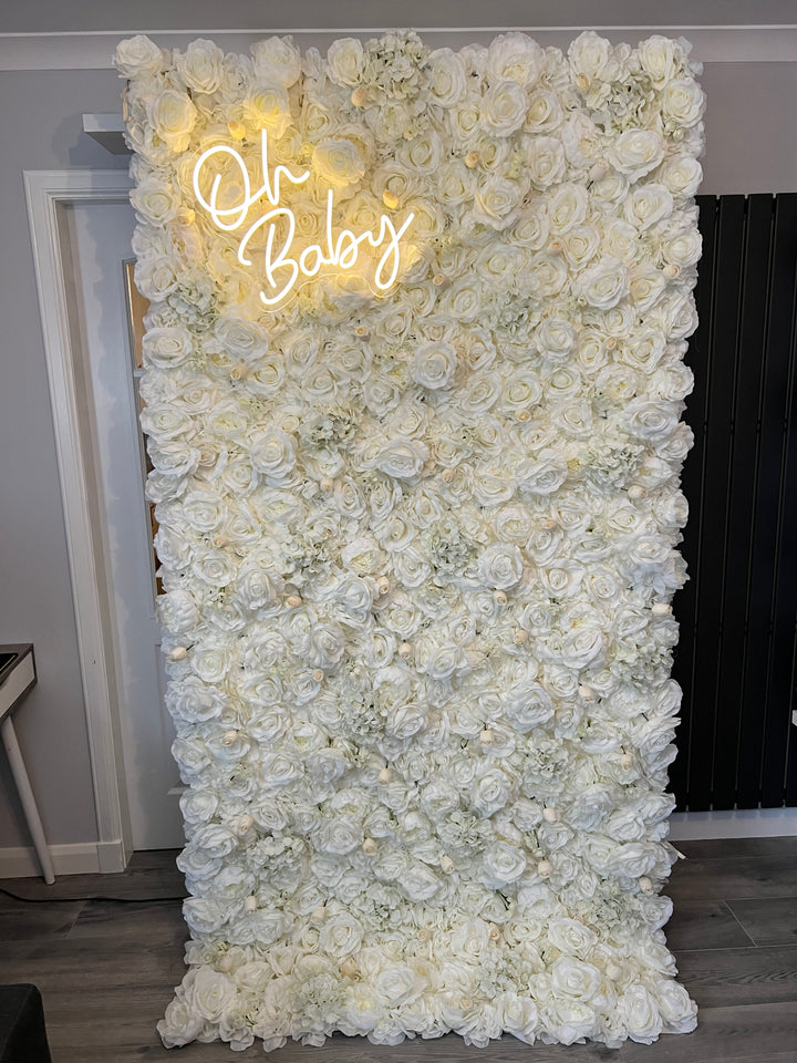 Rental - Flower Wall - Single White