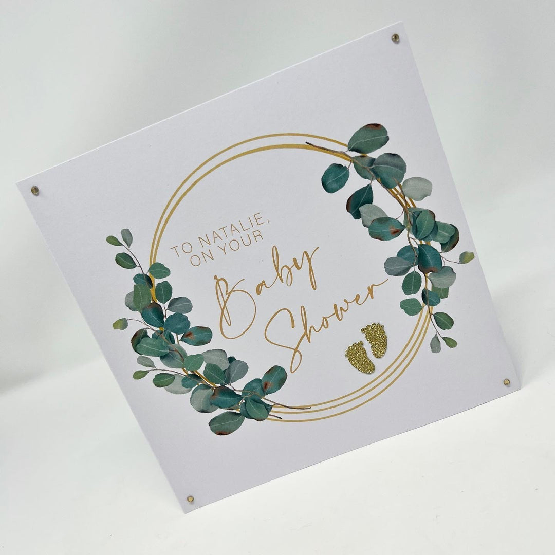 Greenery Baby Shower Card