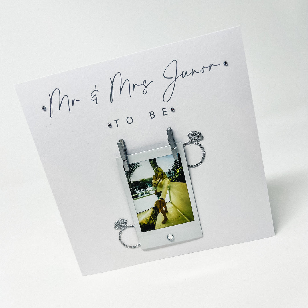 Engagement Card - Single Polaroid Ring Design