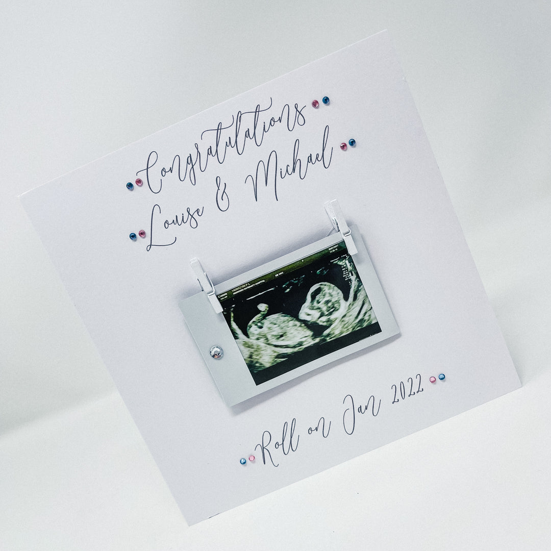 Congratulations Pregnancy Card - Single Polaroid